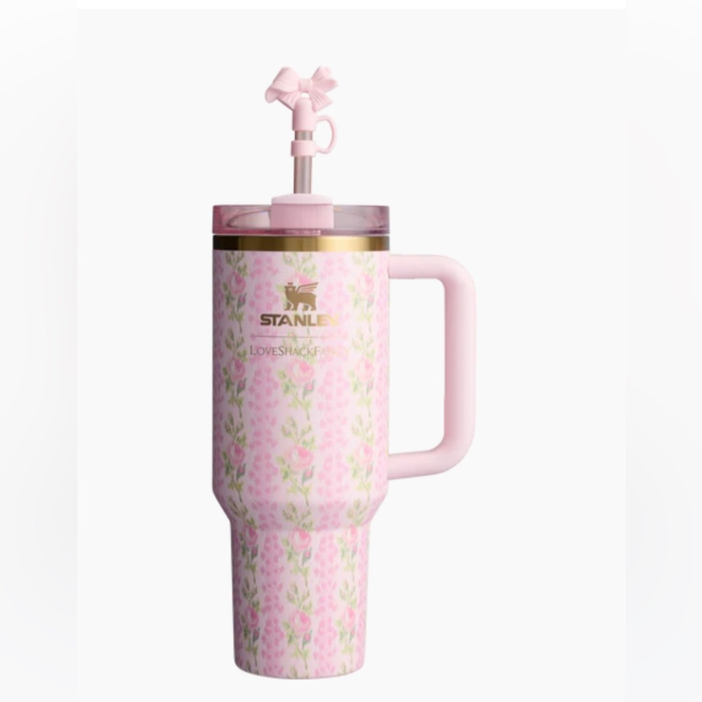 The Stanley x loveshackfancy 40oz quencher blooming heirloom